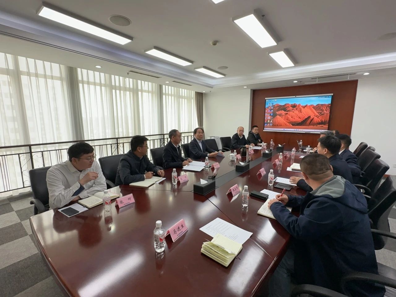 FH至尊智能董事长付向东带队拜访中煤地质总局、大地特勘公司