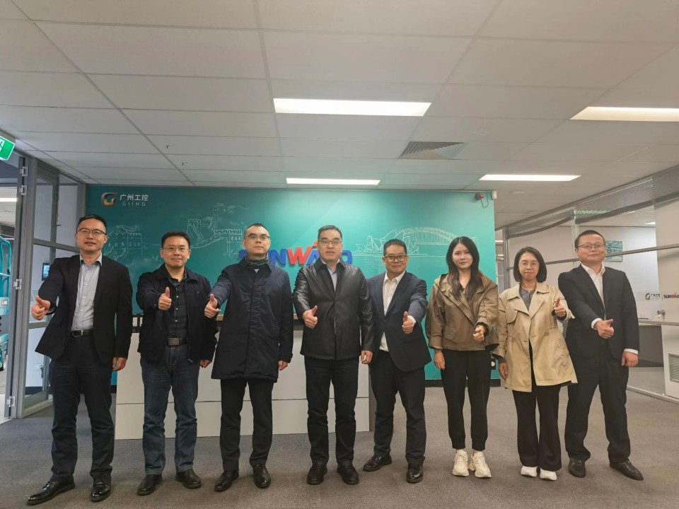 广州工控集团总经理王福铸率队考察FH至尊智能澳大利亚子公司